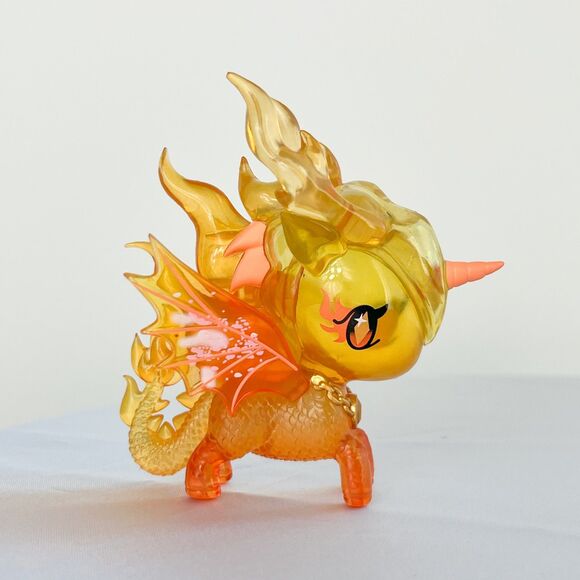 Tokidoki Mystical Dragon Unicorno Ember Dragon Fantasy Flames Fire Figure w/box - Picture 2 of 7